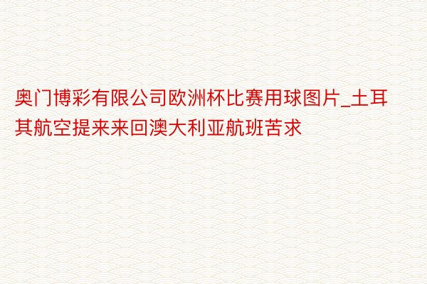 奥门博彩有限公司欧洲杯比赛用球图片_土耳其航空提来来回澳大利